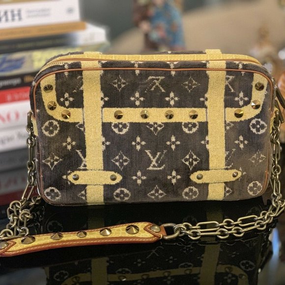 Louis Vuitton velvet Trompe L'oeil Trocadero bag - Picture 2 of 8